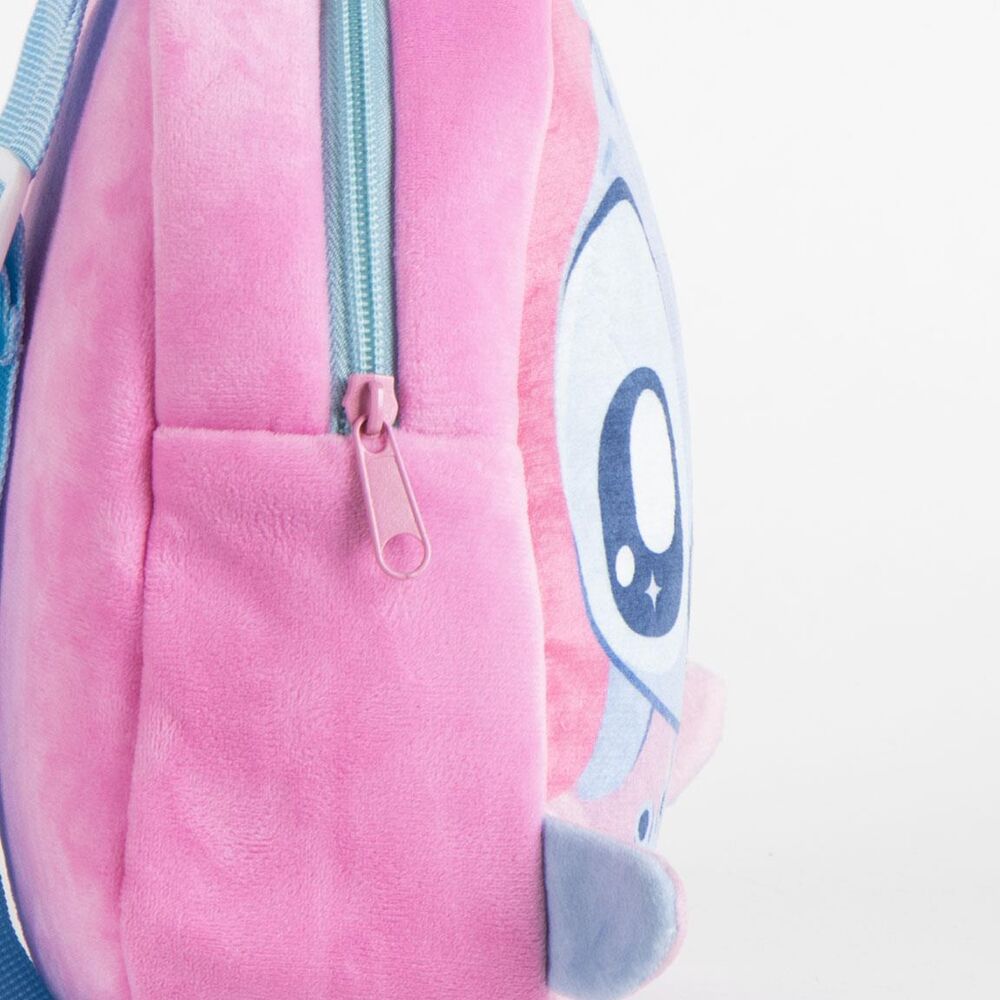 Mochila de peluche rosa y azul con Stitch Disney - 4