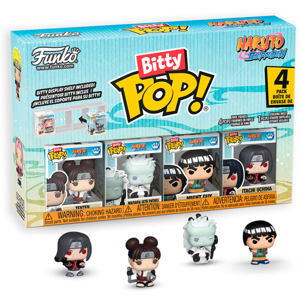 Pack de 4 figuras FUNKO Bitty Pop! Naruto Shippuden Battle