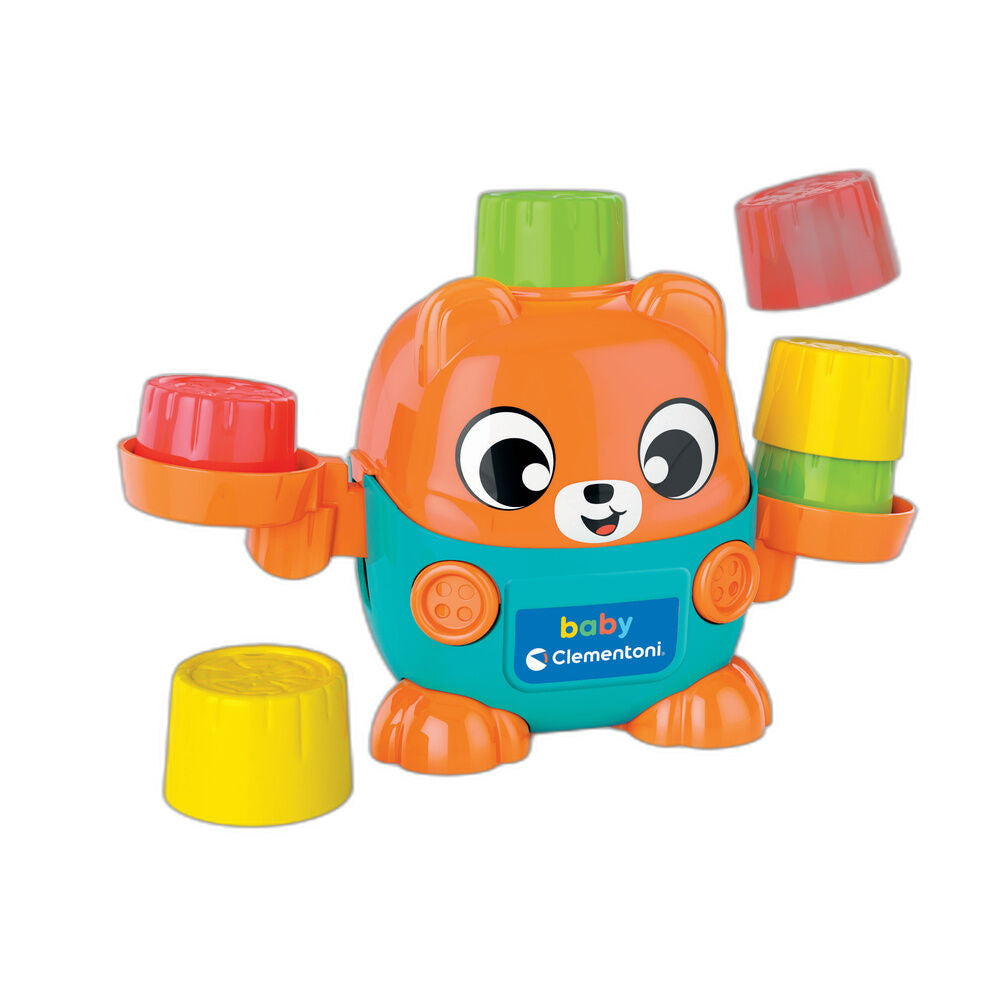 Balanza Osito Montessori Clementoni con tronquitos de colores - 2