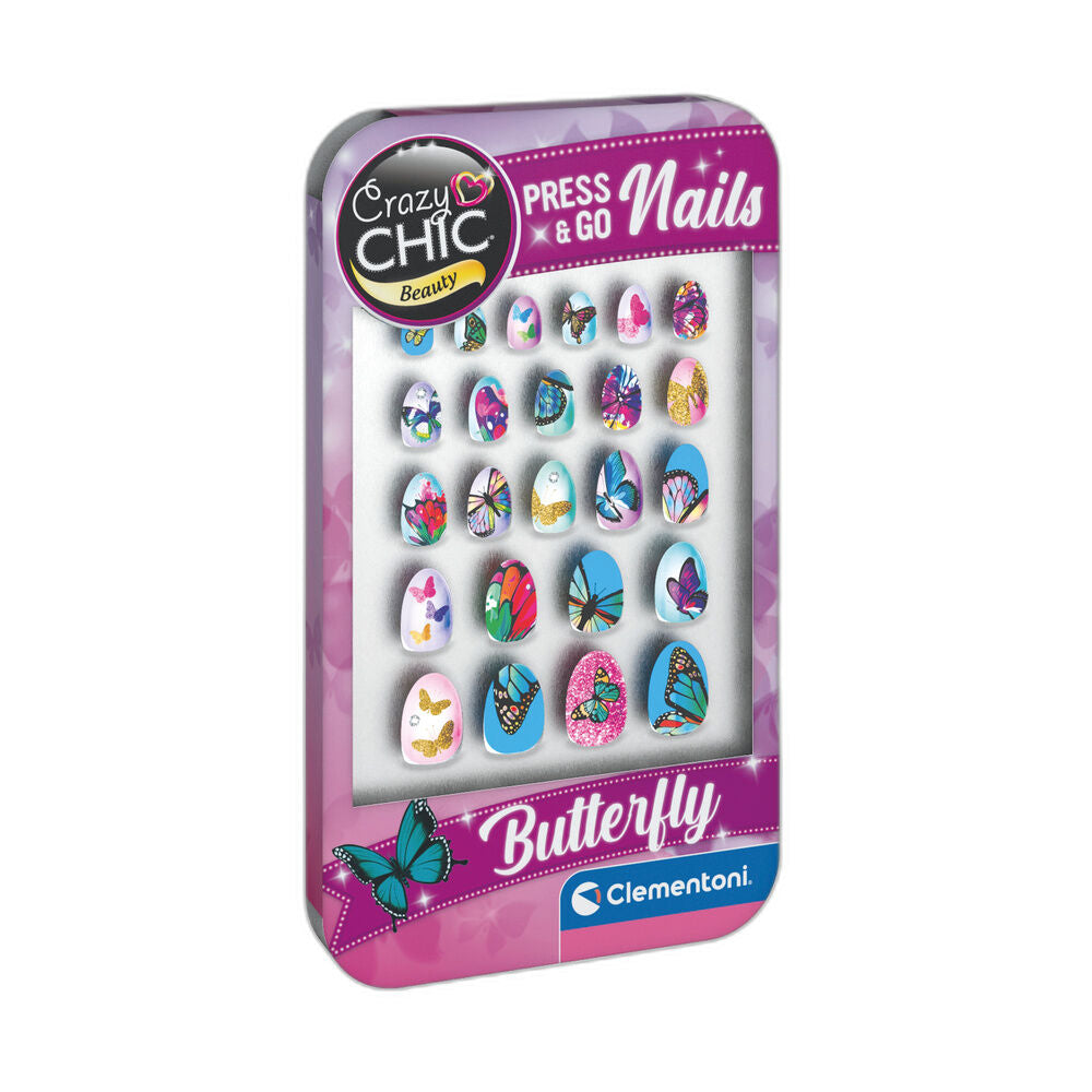 Set de uñas Butterfly Crazy Chic de Clementoni - 2