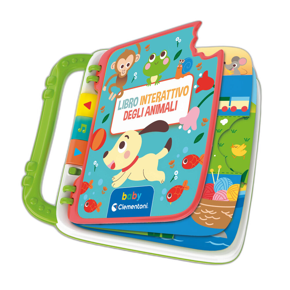 Libro interactivo de animales Clementoni Baby con páginas ilustradas - 2