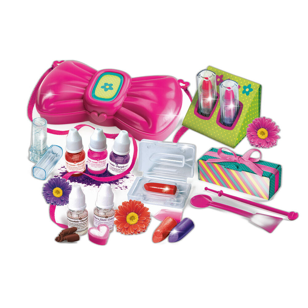 Laboratorio de Labiales Clementoni con utensilios y materiales para crear pintalabios - 2