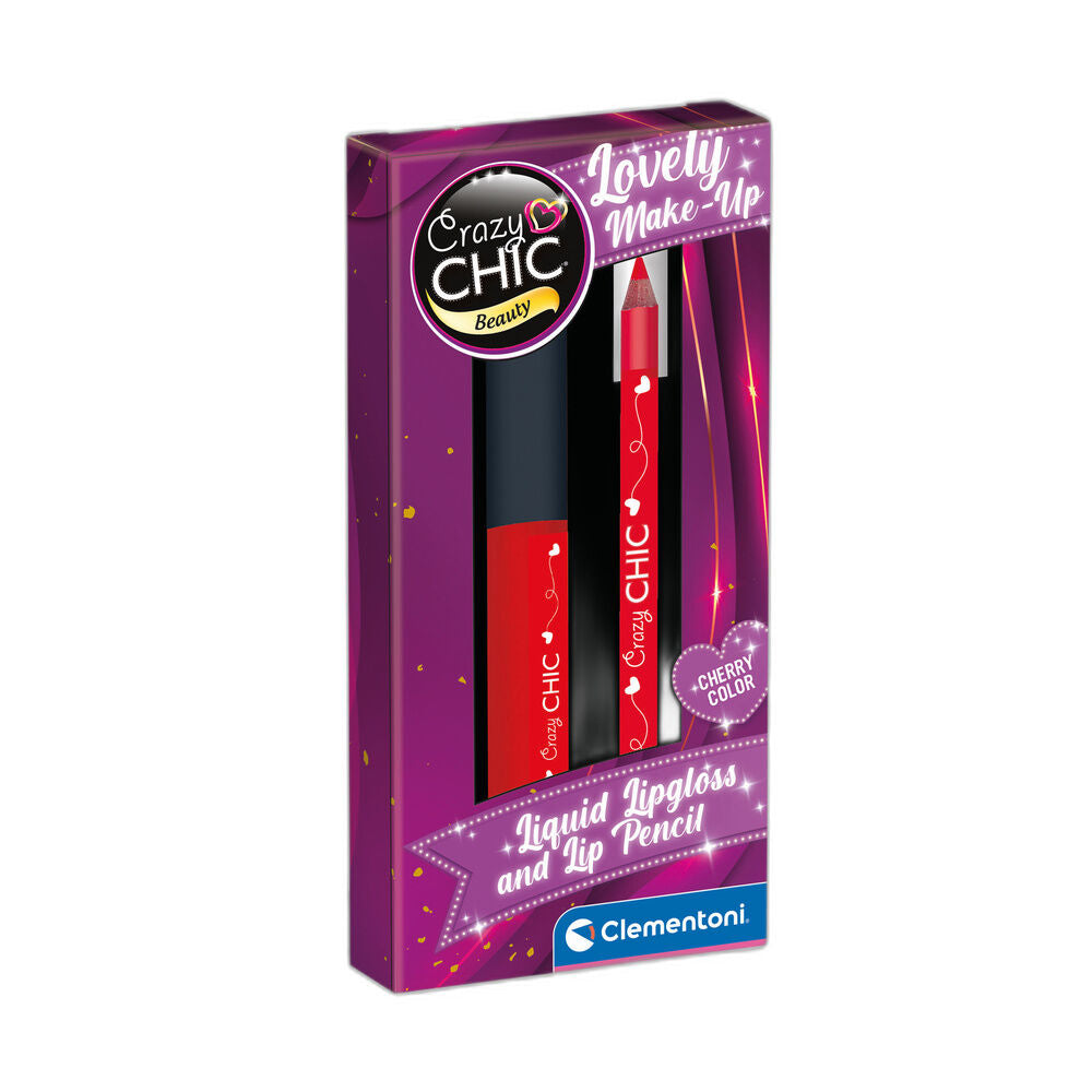 Set Clementoni Crazy Chic con brillo de labios y lápiz labial Cherry - 2