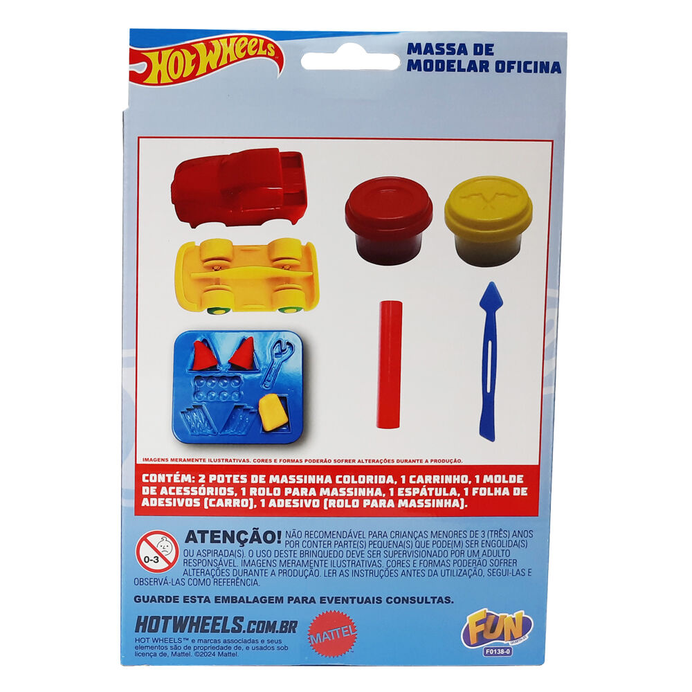 Set Taller Mecánico Hot Wheels con seis botes de plastilina - 3