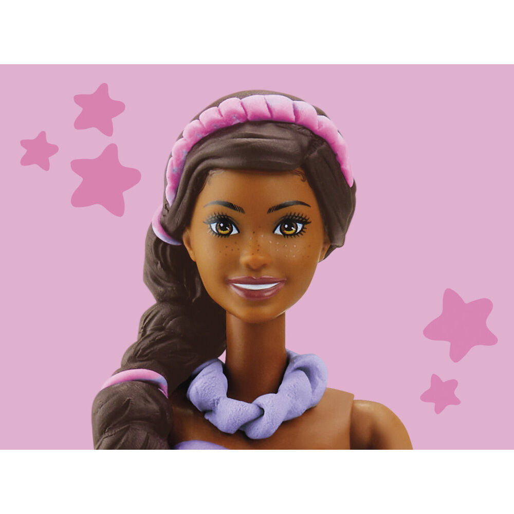 Set Volantes de Modista Barbie Play-Doh con muñeca, moldes y plastilina - 3