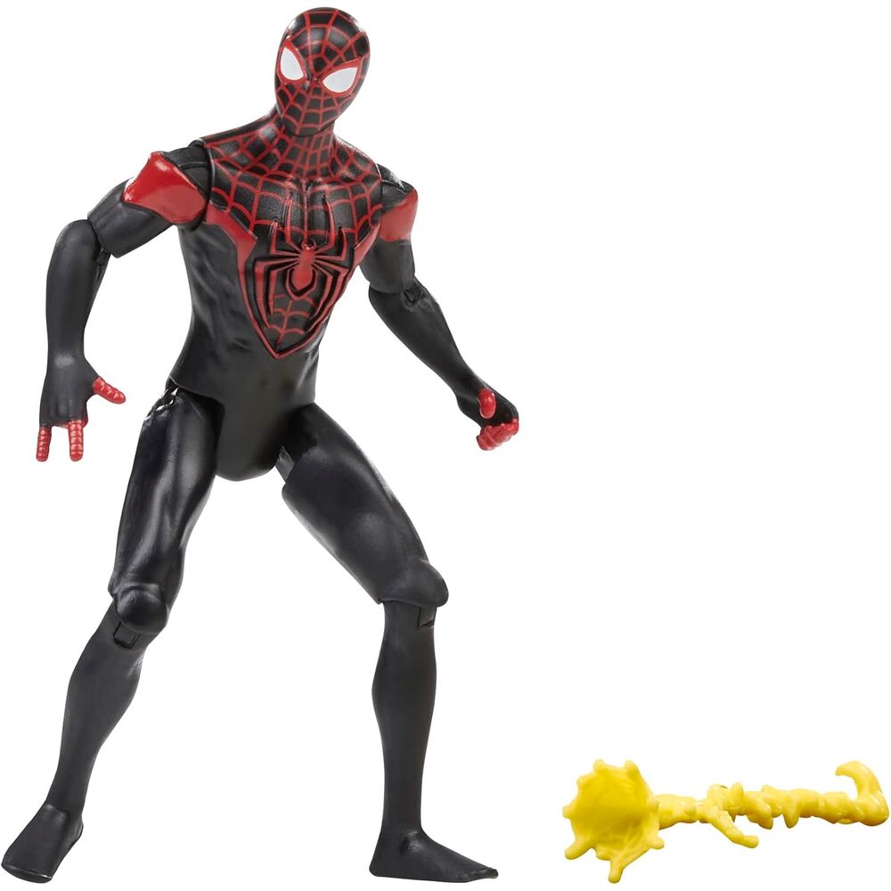 Figura de Miles Morales Spider-Man Marvel de 10 cm con accesorio amarillo - 5