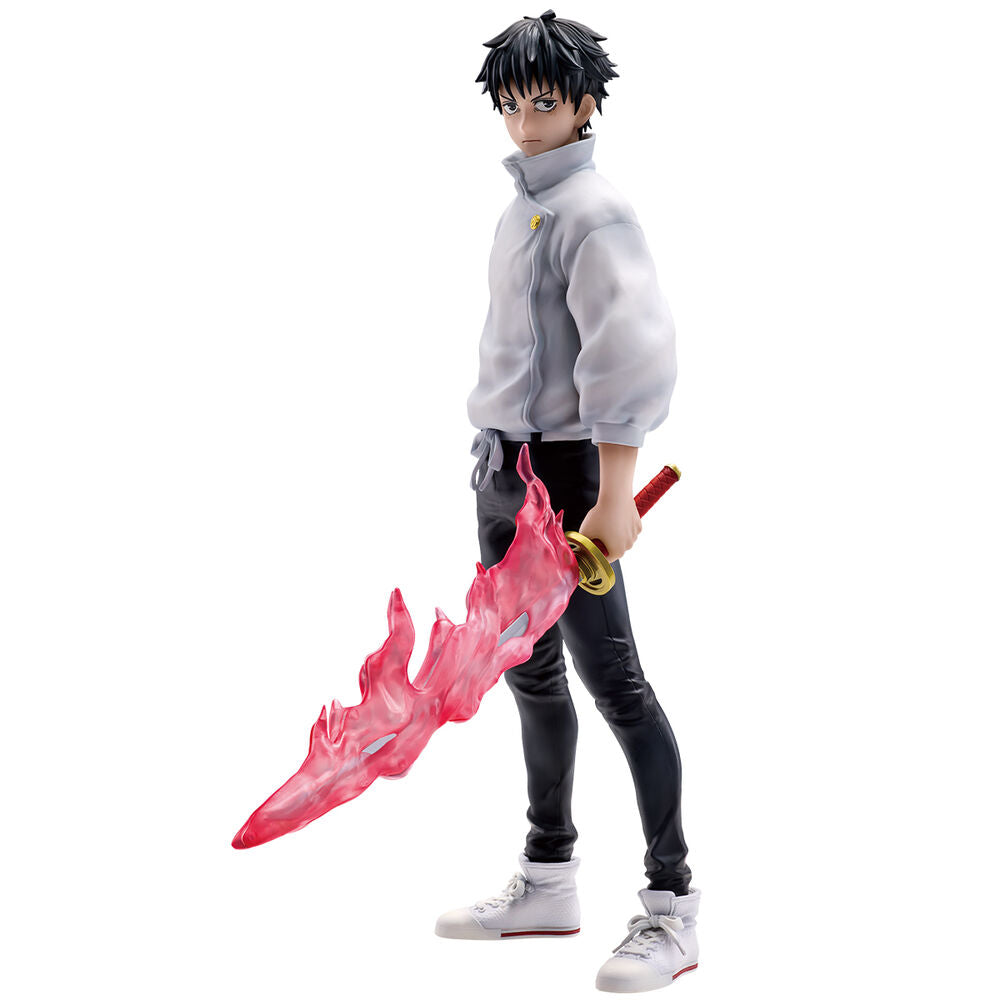 Figura Ichibansho de Yuta Okkotsu con espada y energía rosa