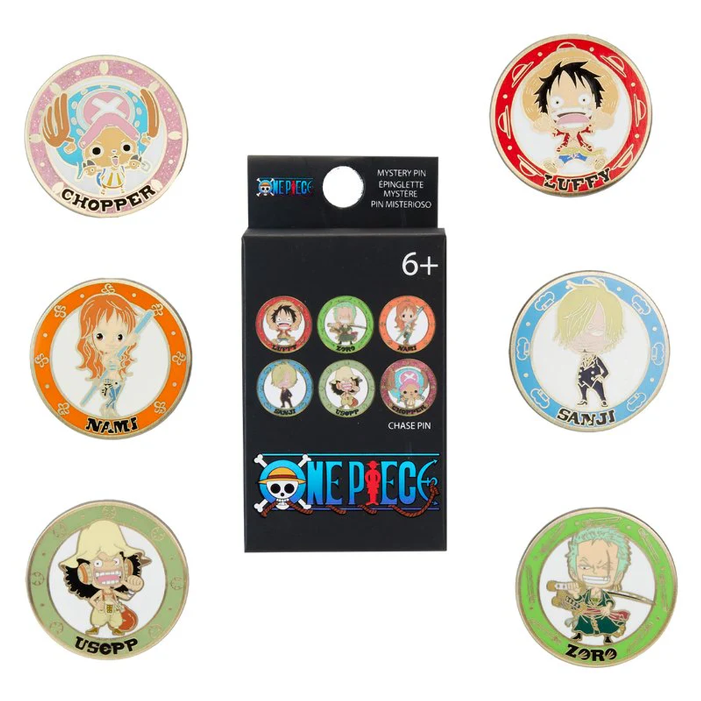 Pin chibi One Piece Loungefly en caja Mystery Blind Box
