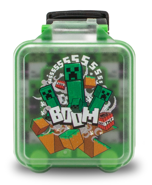 Reloj digital Minecraft verde con correa negra - 2