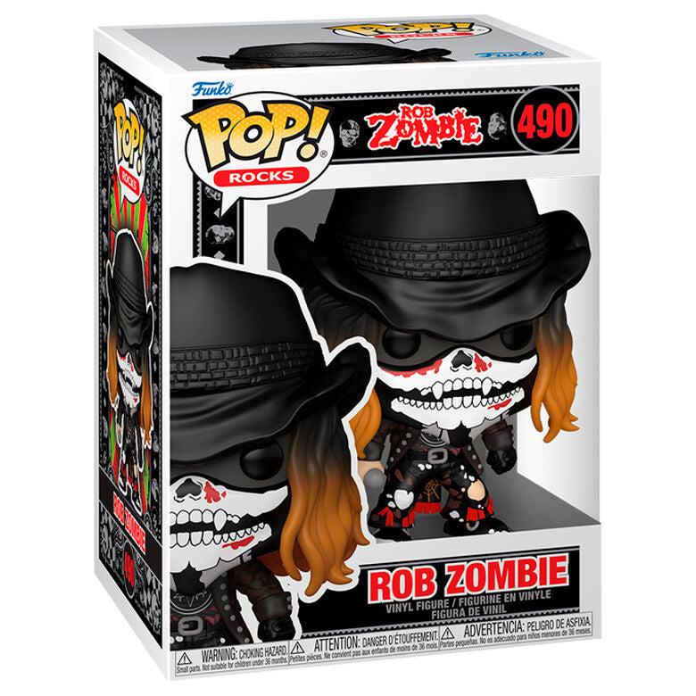 Figura Funko POP! de Rob Zombie con sombrero negro y rostro de calavera - 2