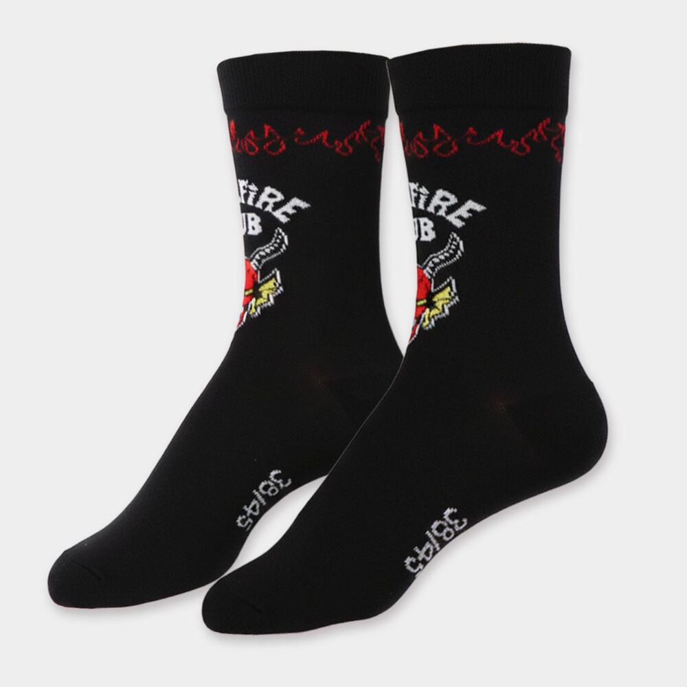 Set de 3 calcetines Stranger Things Hellfire Club en gris y negro - 5