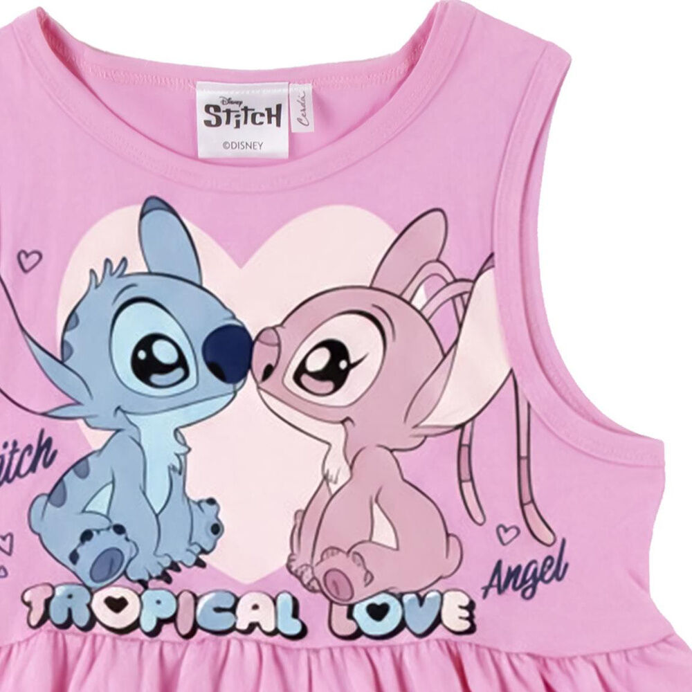 Vestido rosa infantil de Stitch y Angel Disney - 3