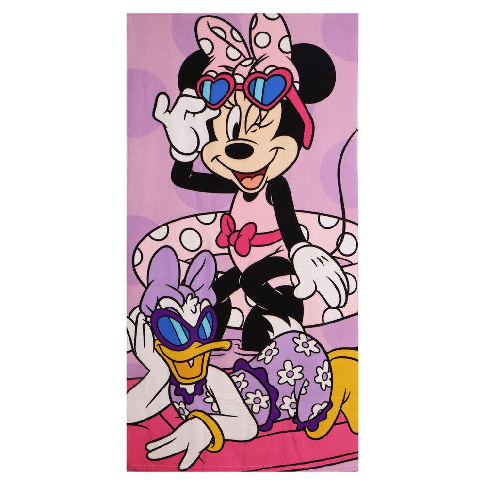 Set Minnie Disney con toalla rosa, saco y gorra - 4