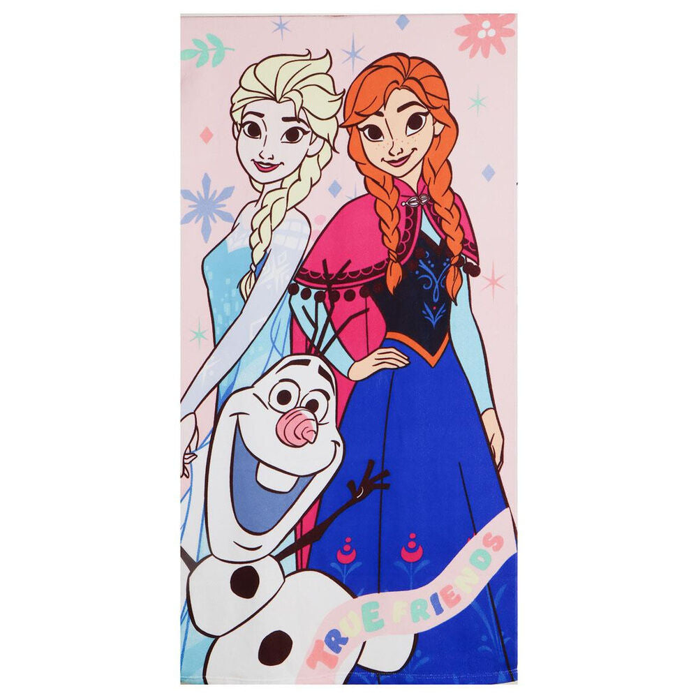 Set Frozen Disney con toalla, saco y gorra de Elsa, Anna y Olaf - 4