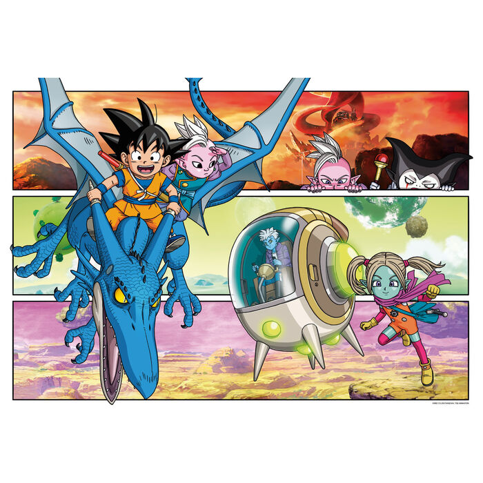 Puzzle Clementoni Dragon Ball Daima de 104 piezas con Goku y un dragón azul - 2