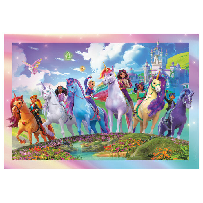 Puzzle Clementoni Academia de Unicornios de 104 piezas con unicornios y personajes - 2
