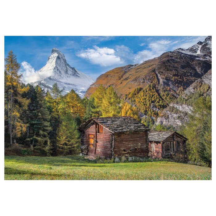 Puzzle CLEMENTONI de 500 piezas con paisaje alpino y cabañas - 2