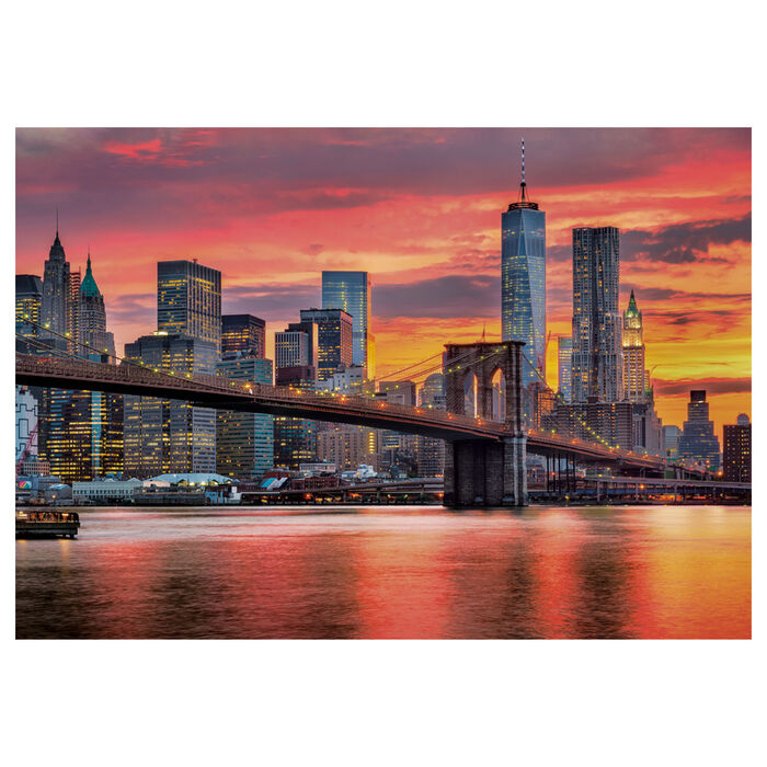 Puzzle Clementoni East River at Dusk de 1500 piezas con skyline y puente al atardecer - 2