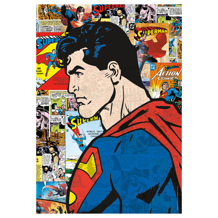 Puzzle Clementoni de 1000 piezas con Superman y viñetas de DC Comics - 3