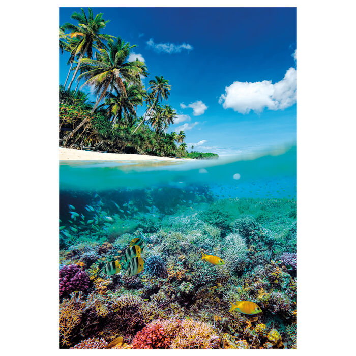 Puzzle Clementoni de 1000 piezas con playa tropical y arrecife de coral - 2