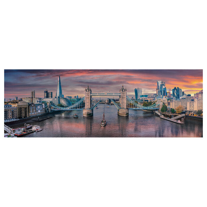 Puzzle panorámico Clementoni de Londres con el Tower Bridge y el río Támesis - 2