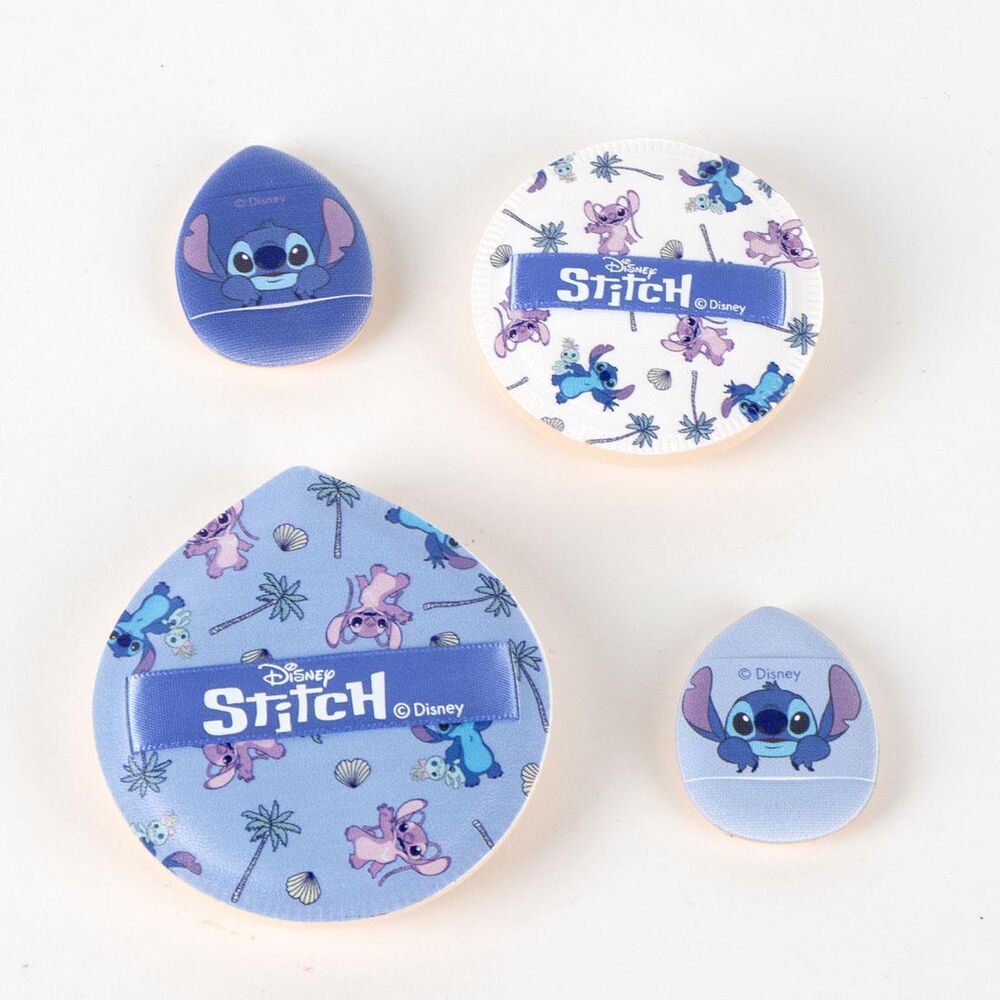 Blíster con cuatro esponjas de maquillaje Stitch Disney de algodón - 2