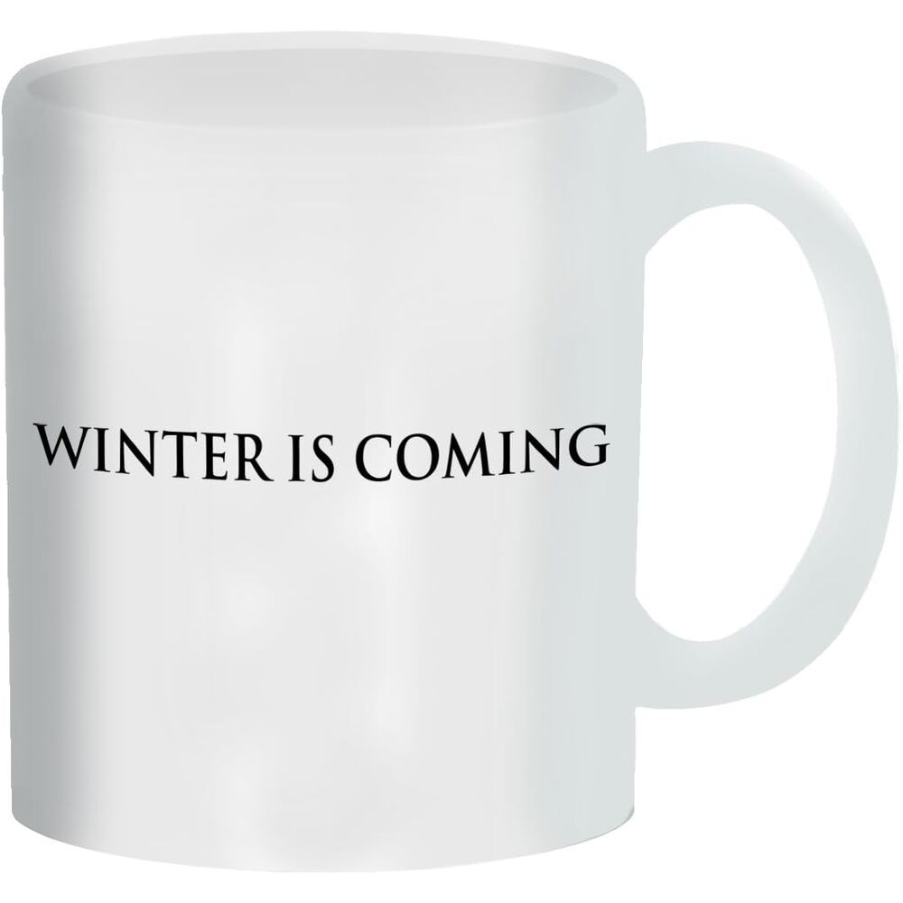 Taza blanca de Juego de Tronos con diseño Stark y relieve interior de lobo - 4