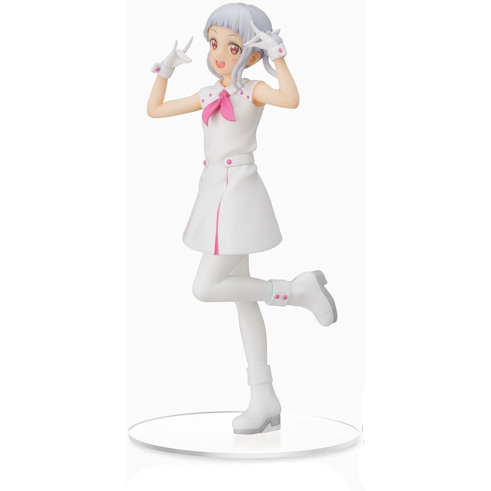 Figura de Chisato Arashi de Love Live! Superstar! con vestido blanco y rosa - 3