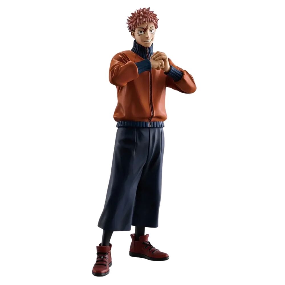 Figura Ichibansho de Yuji Itadori de Jujutsu Kaisen con chaqueta naranja