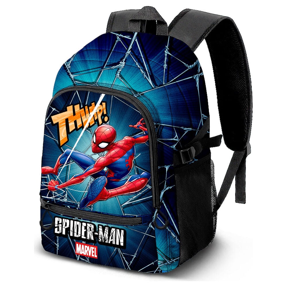 Mochila escolar Spider-Man Marvel con diseño de telarañas
