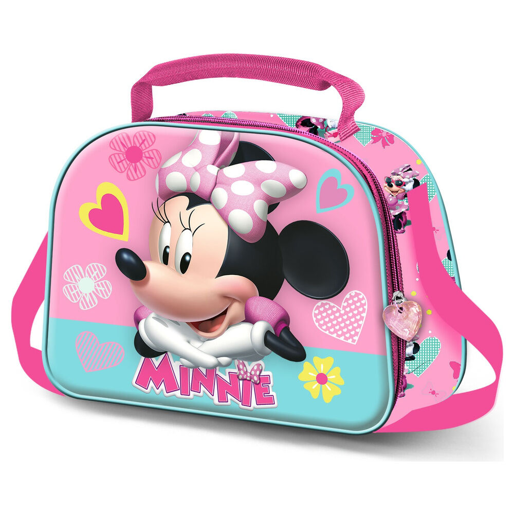 Bolsa portameriendas rosa y turquesa de Minnie Disney