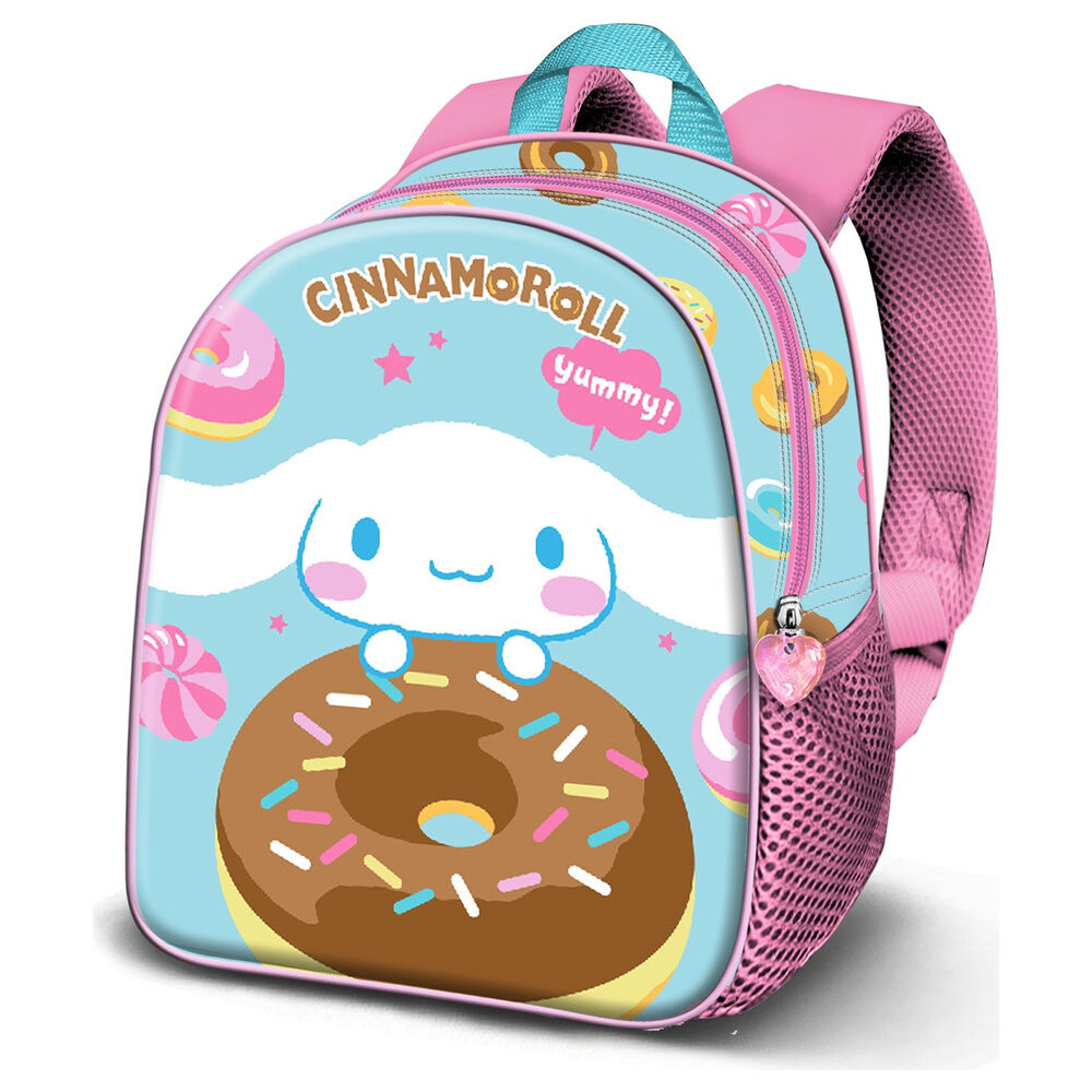 Mochila 3D Yummy Cinnamoroll Hello Kitty azul y rosa