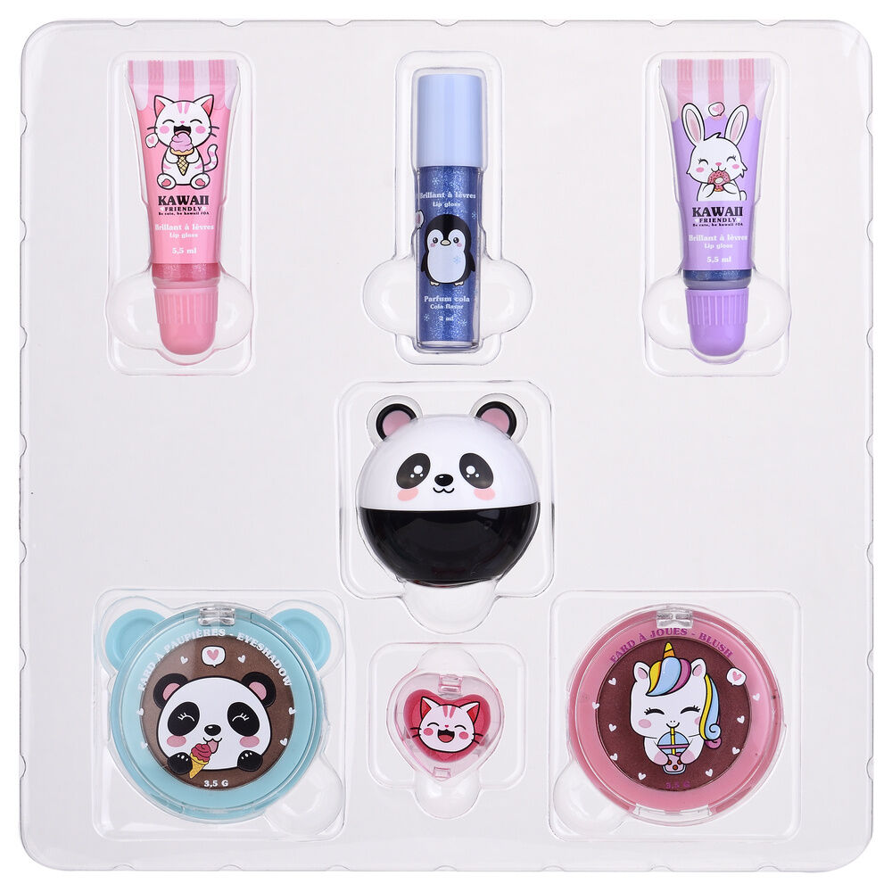 Set TAKE CARE de 7 productos de belleza Kawaii con gato, panda y conejo - 5