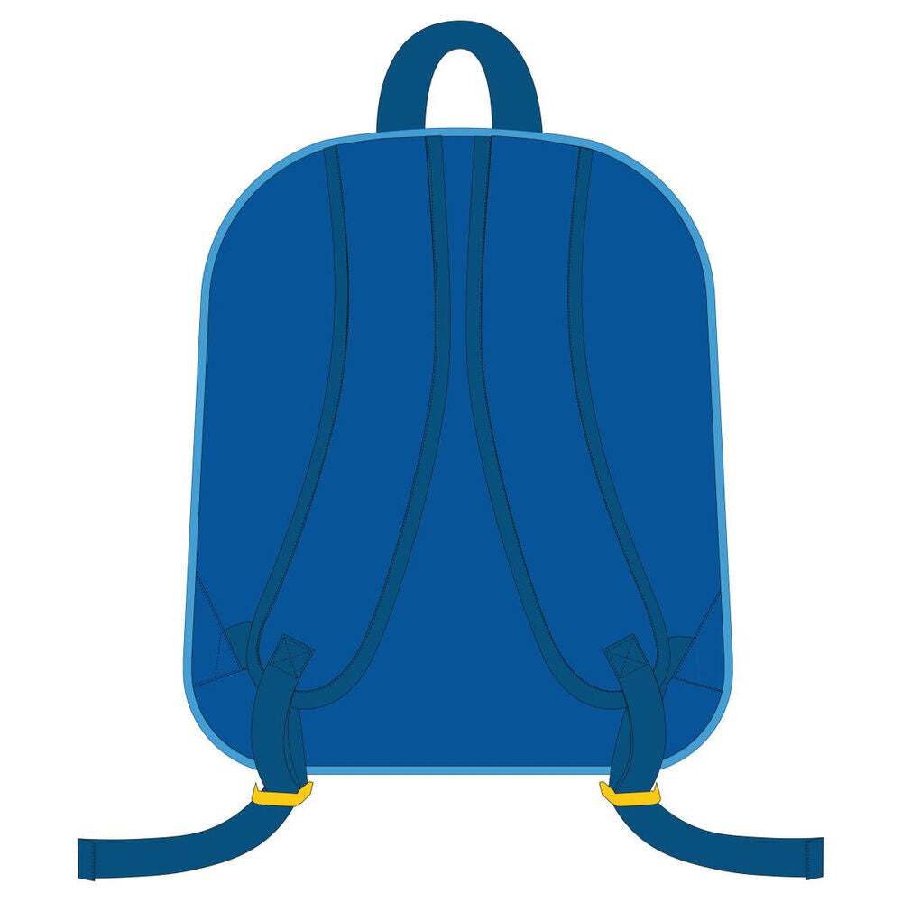Mochila infantil azul de Sonic the Hedgehog con bolsillo frontal - 2