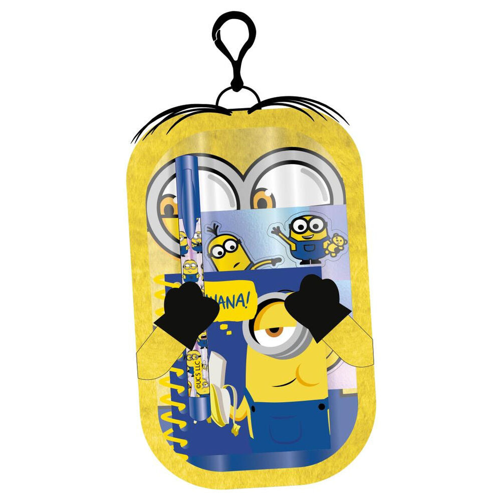 Set de papelería Minions CERDÁ con libreta, bolígrafo y adhesivos - 2