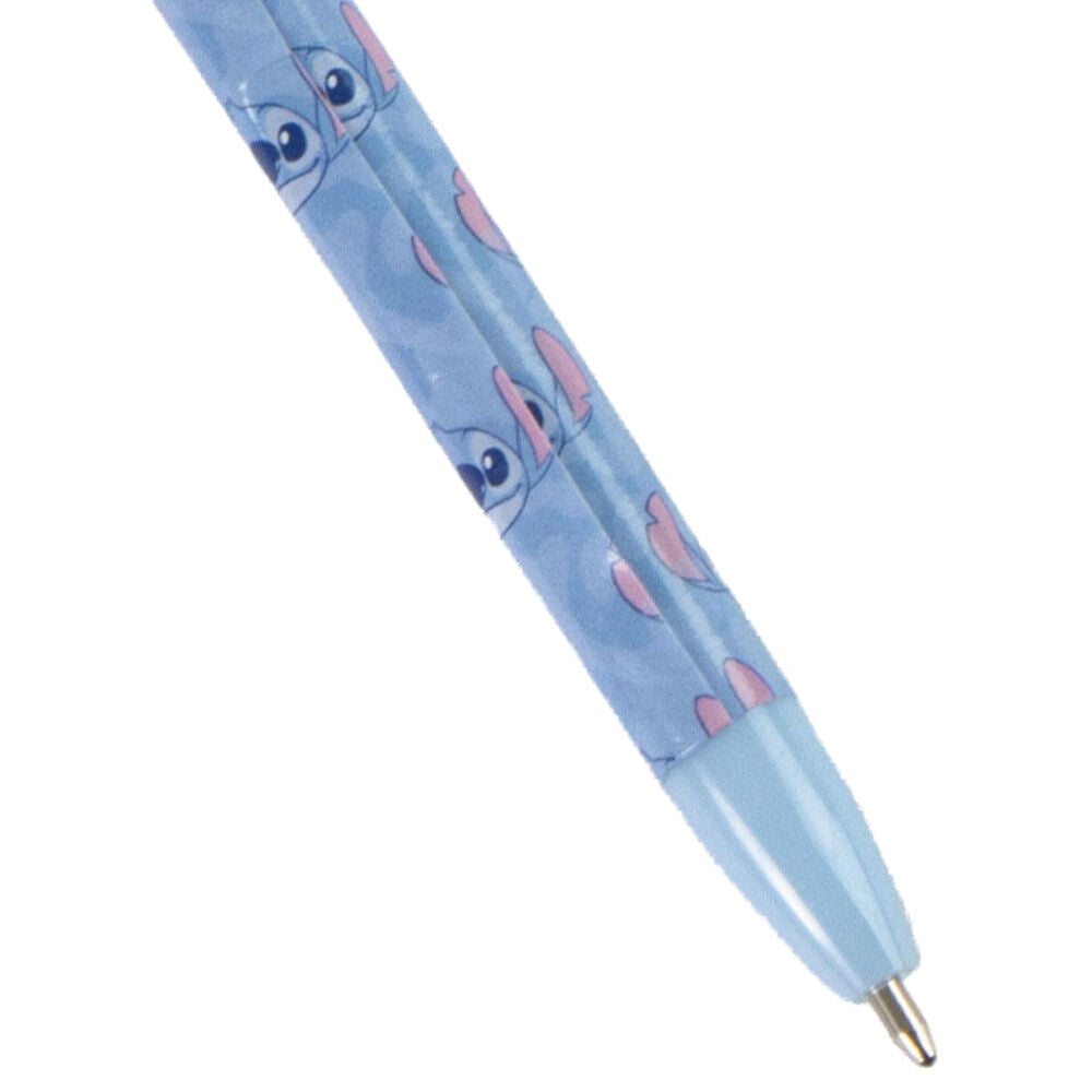 Llavero bolígrafo azul de Stitch Disney con adorno textil - 5