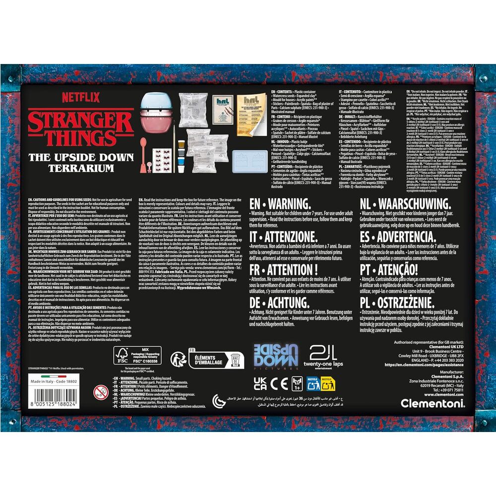 Juego Clementoni Stranger Things para crear un terrario hidropónico inspirado en el Otro Lado - 11