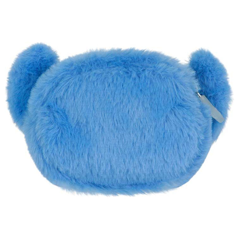 Monedero de peluche azul con rostro de Stitch Disney - 3