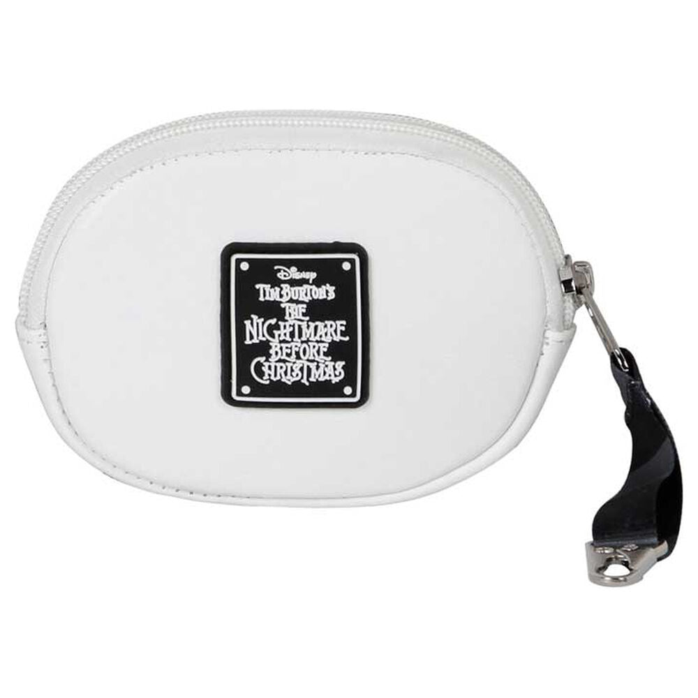 Monedero blanco de Jack Skellington Disney con cremallera y mosquetón - 3