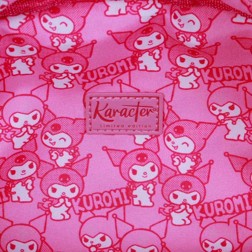 Bolso rosa con forma de fresa y diseño de Kuromi - 4