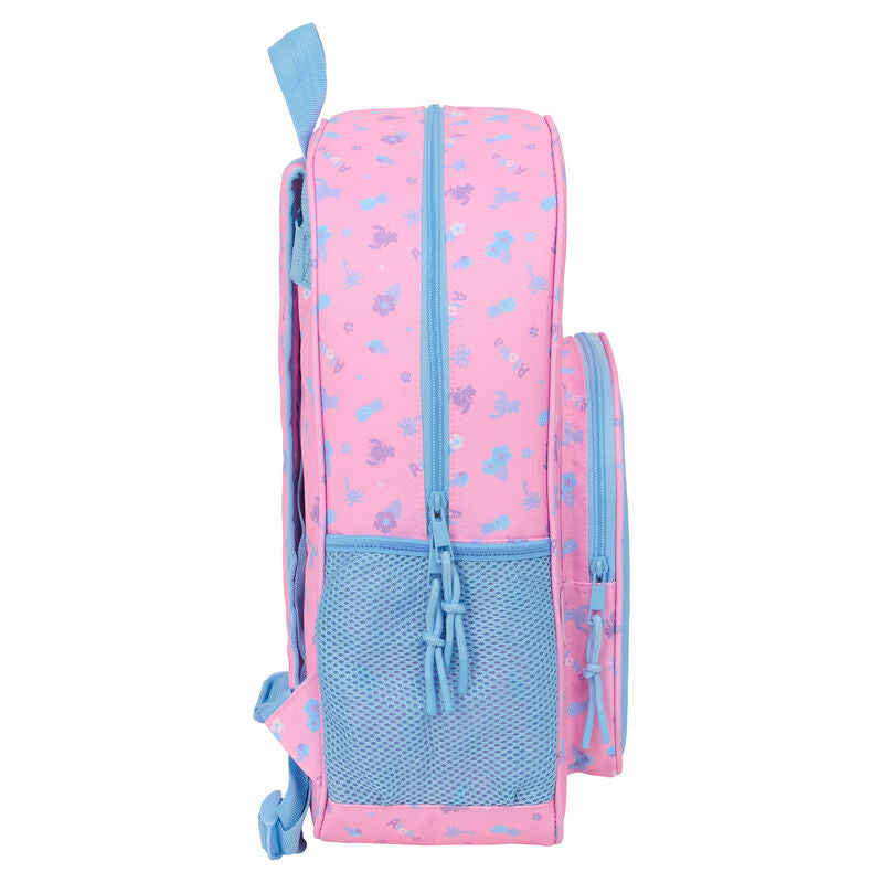 Mochila rosa Disney Stitch con bolsillo frontal azul - 3
