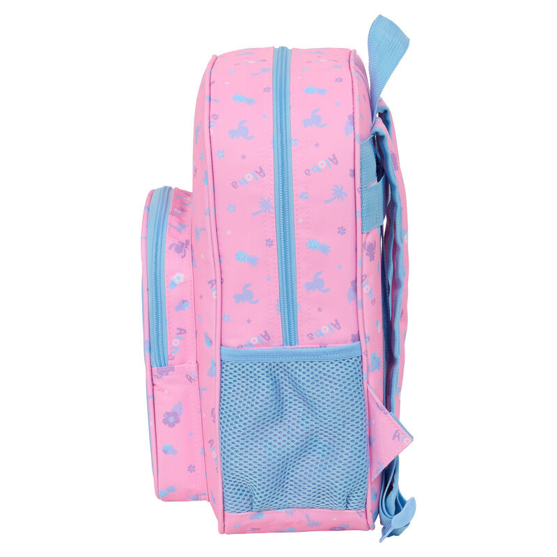 Mochila rosa y azul de Stitch Disney con bolsillo frontal - 3