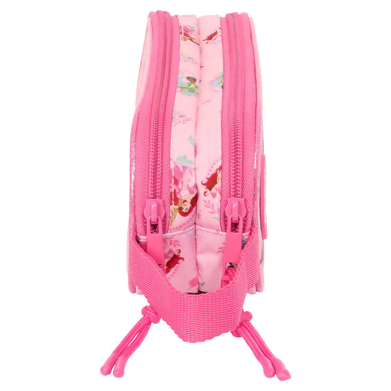Portatodo doble rosa de Princesas Disney SAFTA - 3