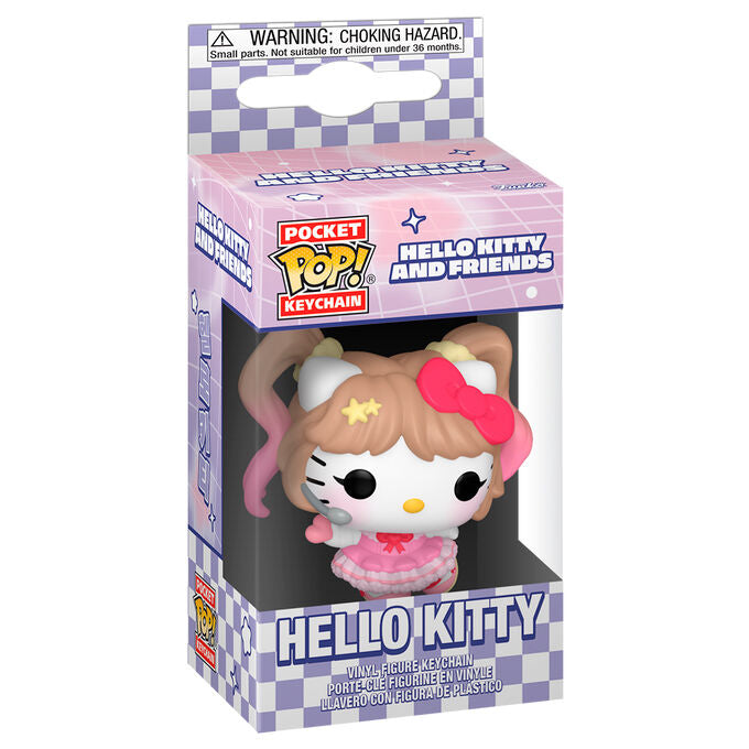 Llavero FUNKO Pocket POP! de Hello Kitty con lazo y vestido rosa - 2
