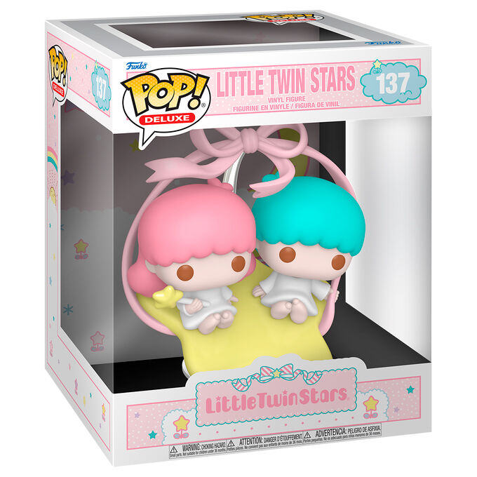Figura Funko POP! Deluxe de Little Twin Stars sobre base amarilla - 2