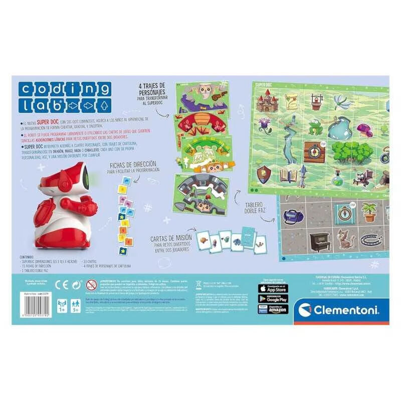Robot educativo Super DOC de Clementoni en blanco y rojo - 3