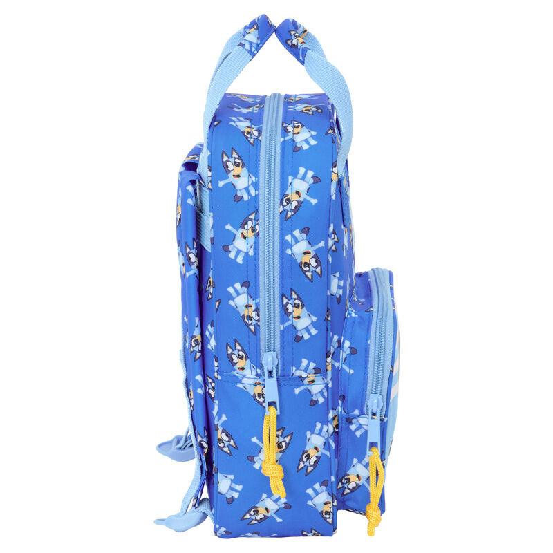 Mochila azul Lets Play Bluey de 28 cm con bolsillo frontal - 3
