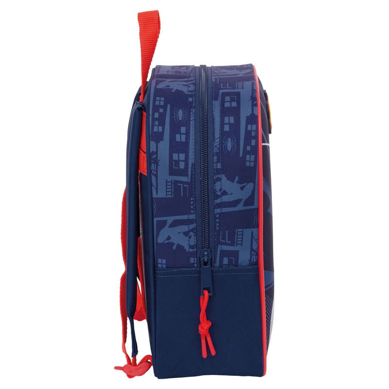 Mochila infantil azul de Spider-Man Marvel adaptable a carrito - 4