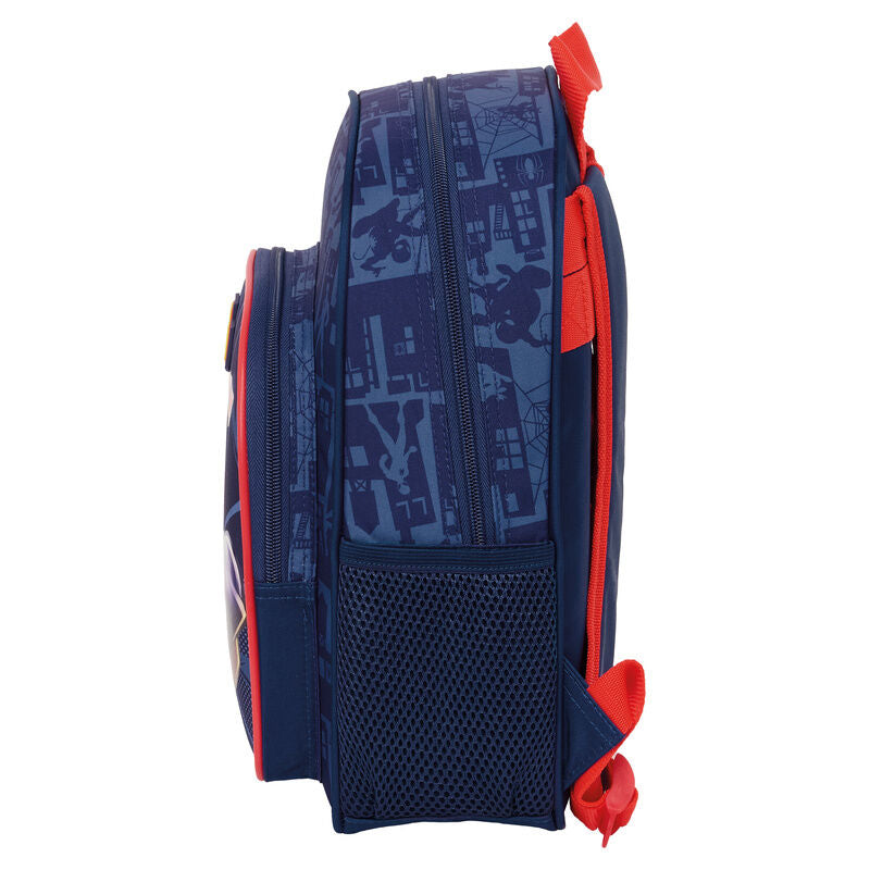 Mochila azul de Spider-Man Marvel con detalles rojos - 4