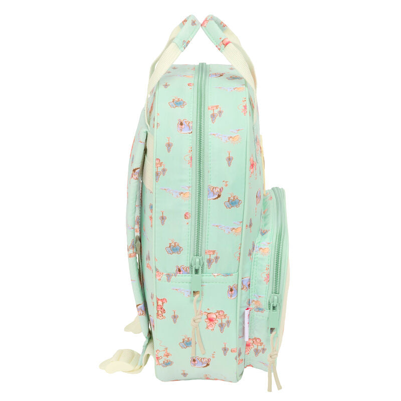 Mochila verde menta de Winnie the Pooh Disney con bolsillo frontal - 3